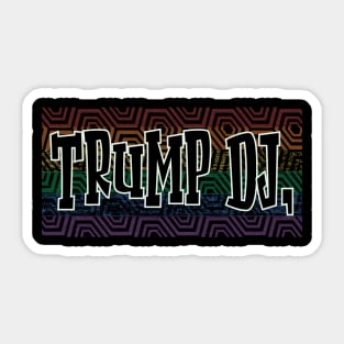 LGBTQ PATTERN AMERICA PRESIDENT TRUMP Sticker